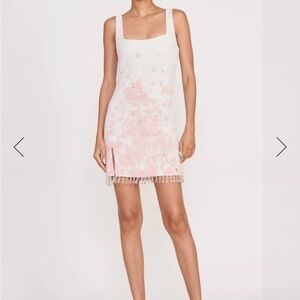 Staud Le Sable Cherry Blossom Beaded Dress